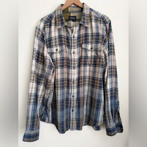 Marmot men flannel button up shirt Plaid XL